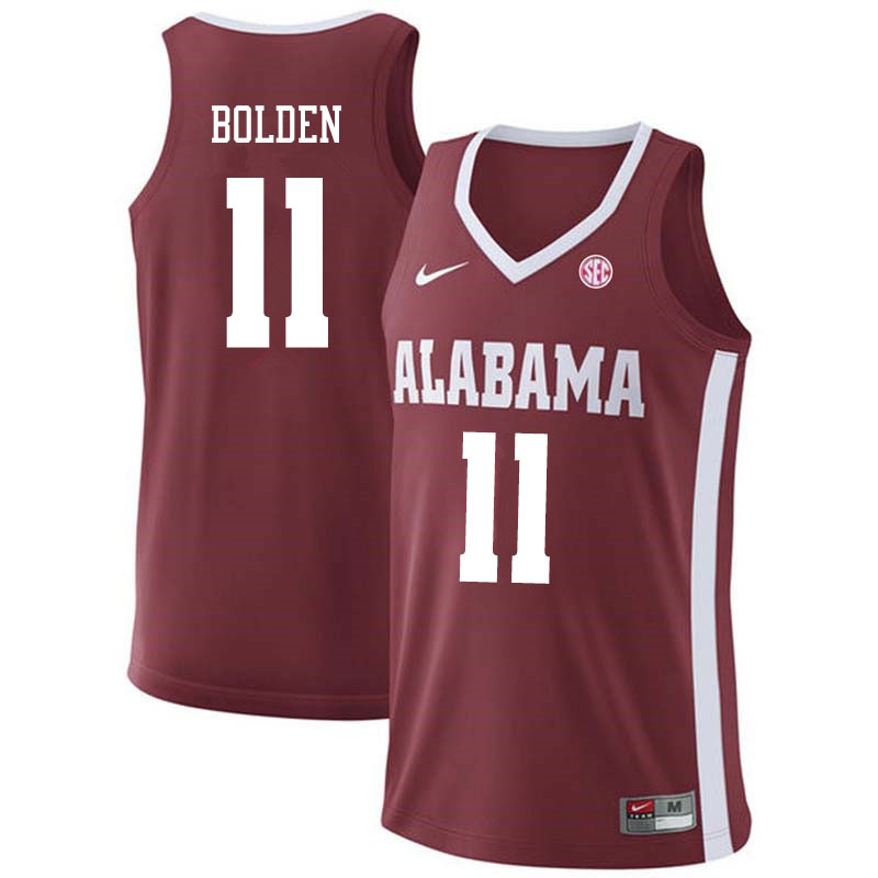 Men #11 James Bolden Alabama Crimson Tide College Basketball Jerseys Sale-Crimson